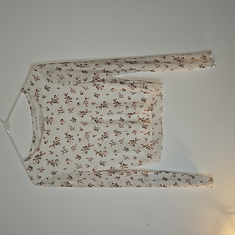 Vanilla Star Longsleeve Floral Shirt Size Medium - Picture 1 of 8